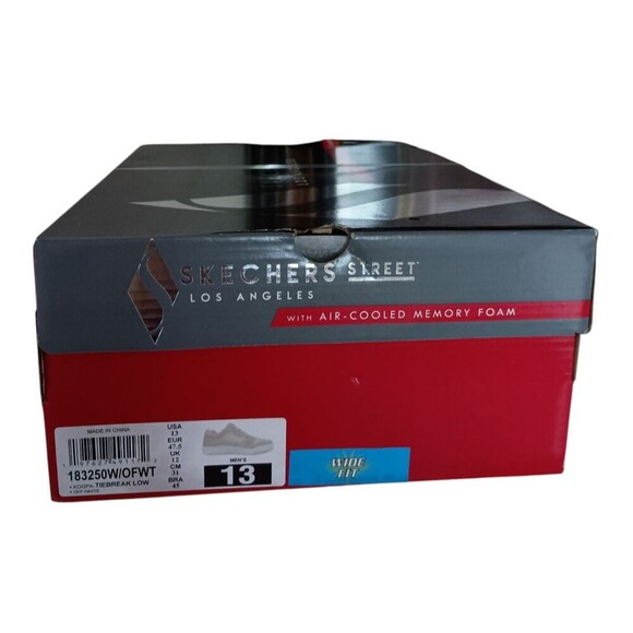 Skechers Koopa Tiebreak Sneakers Mens 13W Off White Lace Up Memory Foam Comfort - Picture 9 of 11